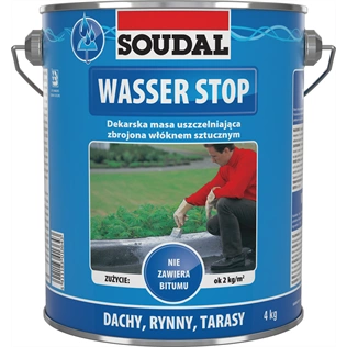 Soudal Wasser stop tetőjavító máz 4kg Soudal Wasser stop tetőjavító máz 4kg